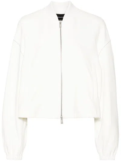 Fabiana Filippi Cool Bomber Jacket In White