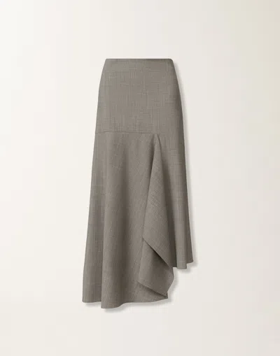 Fabiana Filippi Cool Wool Asymmetrical Skirt