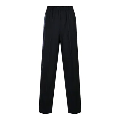 Fabiana Filippi Cool Wool Jogging Trousers In Blue