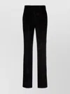 Fabiana Filippi Corduroy Striped Trousers Elasticated Waist In Black