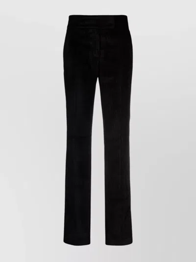 FABIANA FILIPPI CORDUROY STRIPED TROUSERS ELASTICATED WAIST