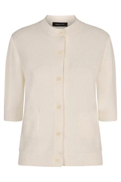 FABIANA FILIPPI FABIANA FILIPPI COTTON AND LINEN CARDIGAN