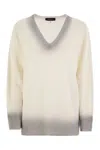 Fabiana Filippi Cotton And Linen Jersey With Sequins In Neutral