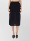 Fabiana Filippi Midi Skirt In Soft Cotton-linen Blend