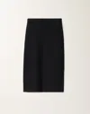 Fabiana Filippi Cotton And Linen Skirt With Sequins In Blue