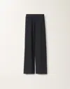 Fabiana Filippi Cotton And Linen Trousers With Sequins In Blue