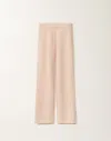Fabiana Filippi Cotton And Linen Trousers With Sequins In Pink