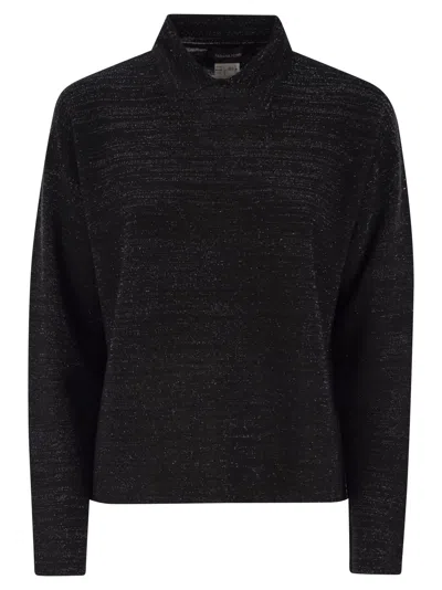 FABIANA FILIPPI FABIANA FILIPPI COTTON AND LUREX POLO NECK SWEATER
