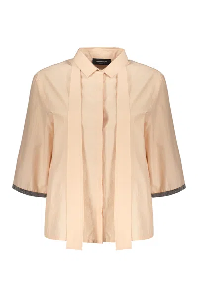 Fabiana Filippi Cotton Blend Shirt In Pink