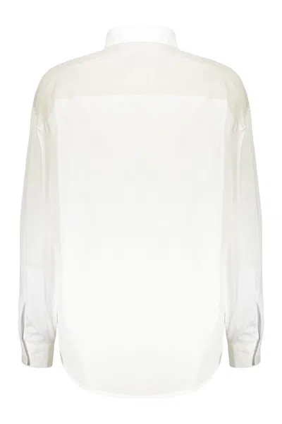 Fabiana Filippi Cotton Blend Shirt In White