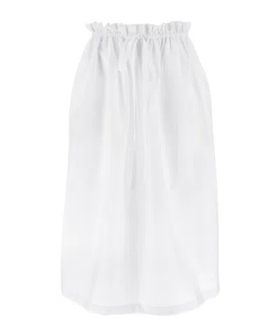 FABIANA FILIPPI FABIANA FILIPPI GATHERED WAIST DRAWSTRING MIDI SKIRT