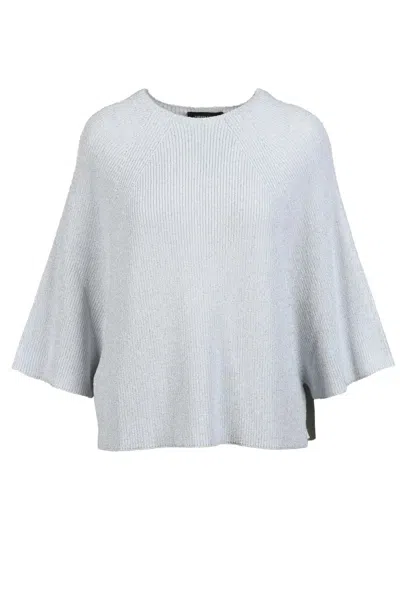 Fabiana Filippi Cotton Blend Sweater - Light Grey In White