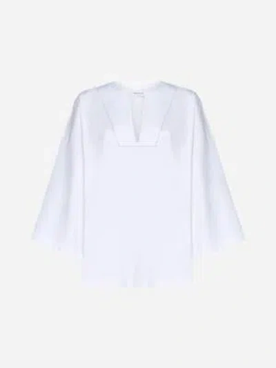 Pre-owned Fabiana Filippi Cotton Blouse In White