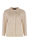 Fabiana Filippi Cotton Cardigan In Panna