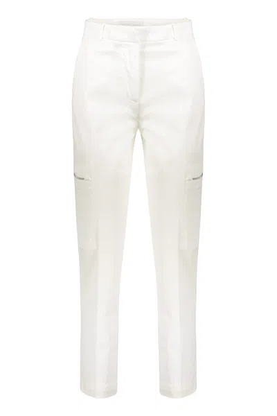 Fabiana Filippi Cotton Cargo-trousers In White
