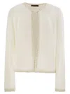 Fabiana Filippi Sequin Embellished Tweed Cropped Jacket