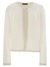 Fabiana Filippi Sequin Embellished Tweed Cropped Jacket
