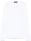 Fabiana Filippi Crewneck Cotton Knit Sweater In White