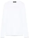Fabiana Filippi Crewneck Cotton Knit Sweater In White
