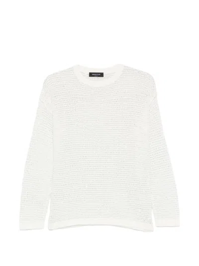 Fabiana Filippi Cotton Crewneck Sweater In White