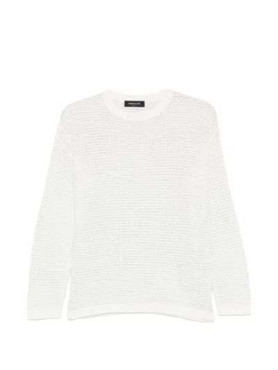 Fabiana Filippi Cotton Crewneck Sweater In White