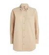Fabiana Filippi Cotton Embellished Collar Shirt In Gold