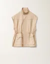 Fabiana Filippi Cotton Gabardine Safari Jacket In Sand