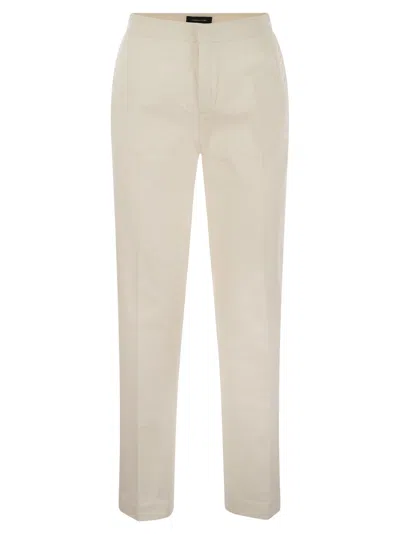 FABIANA FILIPPI FABIANA FILIPPI COTTON GABARDINE TROUSERS