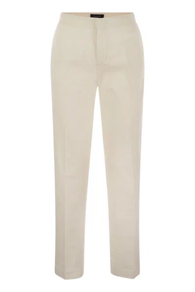FABIANA FILIPPI FABIANA FILIPPI COTTON GABARDINE TROUSERS