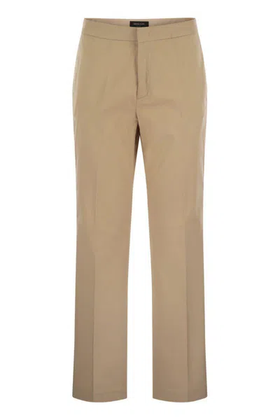 Fabiana Filippi Loose Waist Bag Details Casual Pants In Beige