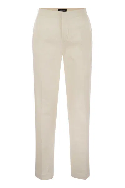 FABIANA FILIPPI FABIANA FILIPPI COTTON GABARDINE TROUSERS