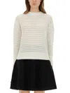 Fabiana Filippi Wool Blend Sweater In White