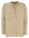 Fabiana Filippi Beige V Neck Sweater With Button Front