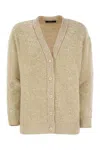 Fabiana Filippi Beige V Neck Sweater With Button Front