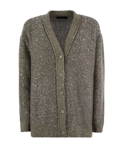 FABIANA FILIPPI FABIANA FILIPPI SEQUINS KNITTED CARDIGAN