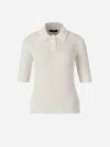 Fabiana Filippi Cotton Knit Polo In White