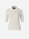 Fabiana Filippi Cotton Knit Polo In White