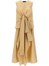 Fabiana Filippi Cotton Midi Dress In Neutral