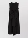 Fabiana Filippi Cotton Midi Dress Asymmetric Hem