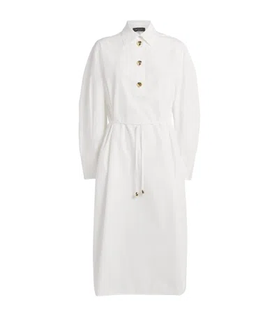 Fabiana Filippi Cotton Shirt Midi Dress