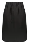 Fabiana Filippi Elasticated-waist Midi Skirt In Black