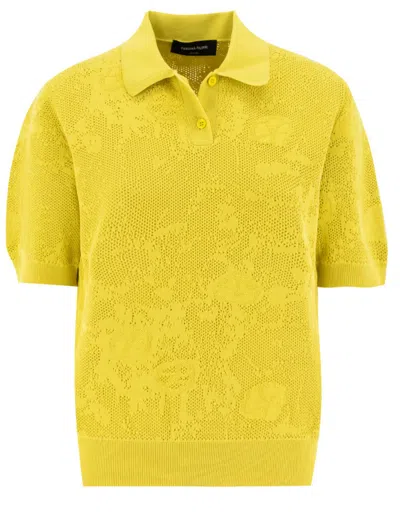 Fabiana Filippi Cotton Polo Shirt In Yellow