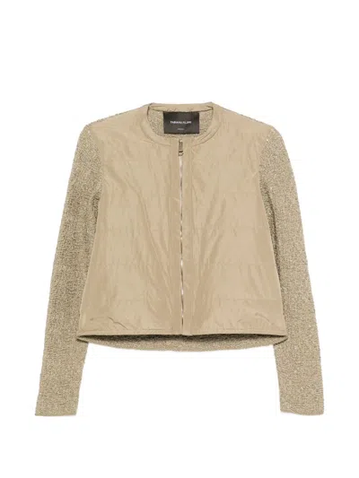 Fabiana Filippi Cotton Polyester Polyamide Jacket In Neutral