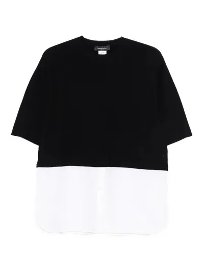Fabiana Filippi Cotton Popelibe Detail Sweater In Blue