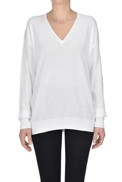 Fabiana Filippi Cotton Pullover In White