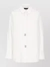 Fabiana Filippi Cotton Shirt With Long Sleeves And Pointed Collar In White