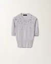 Fabiana Filippi Cotton Sweater In Lavender