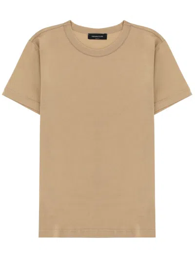 Fabiana Filippi T-shirt With Diam. Thread In Brown