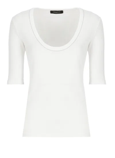 Fabiana Filippi Cotton T-shirt In White