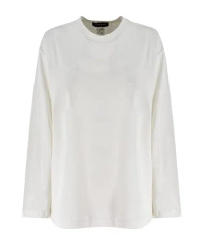 Fabiana Filippi Cotton T-shirt In Bianco